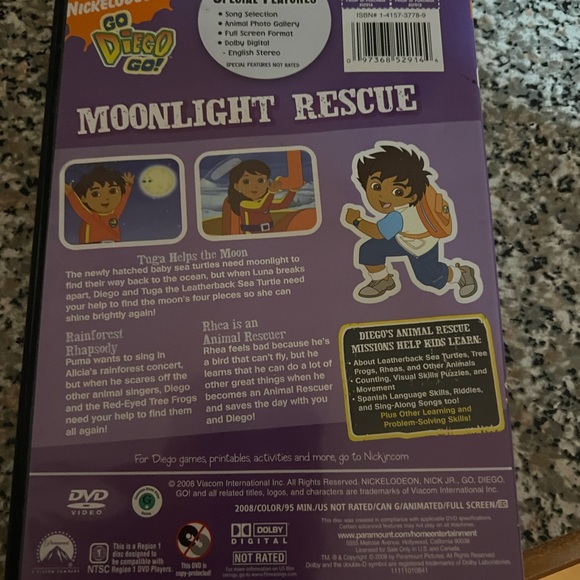 Go Diego Go! Moonlight Rescue DVD - Picture 2 of 3